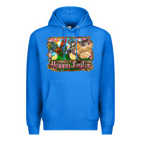 True Royal happy easter rooster chicken and chick Premium Hoodie - RanaPortraitStore