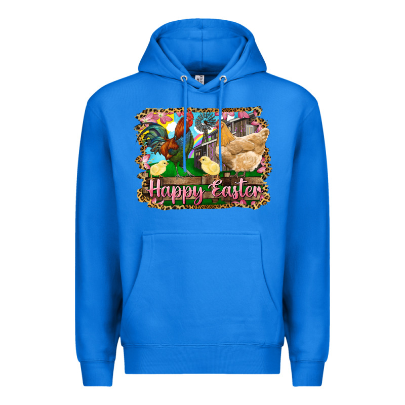 Happy Easter Rooster Chicken And Chick Premium Hoodie by RanaPortraitStore | Teevron
