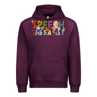 Mauve Wine speech therapist Urban Hoodie - texasbilliewilder