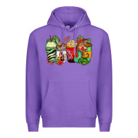 Purple tiger coffee cups Premium Hoodie - Zillion Design Studio