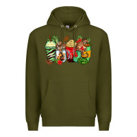 Army Green tiger coffee cups Premium Hoodie - Zillion Design Studio