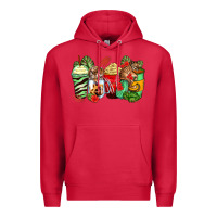 Cardinal tiger coffee cups Premium Hoodie - Zillion Design Studio