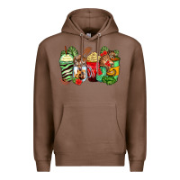 Chestnut tiger coffee cups Premium Hoodie - Zillion Design Studio