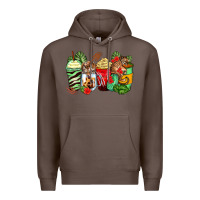 Coffee tiger coffee cups Premium Hoodie - Zillion Design Studio