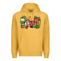 Mustard tiger coffee cups Premium Hoodie - Zillion Design Studio