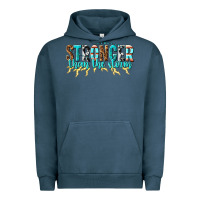 Pigment Midnight Navy stronger than the storm Urban Hoodie - texasbilliewilder