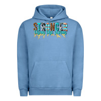 Pigment Pebble Blue stronger than the storm Urban Hoodie - texasbilliewilder