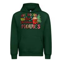 Forest Green hot cocoa and christmas movies Urban Hoodie - Zillion Design Studio