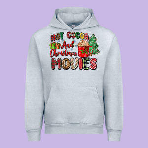 Hot Cocoa And Christmas Movies Urban Hoodie Designed By Zillion Design Studio