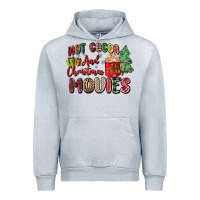 Heather Grey hot cocoa and christmas movies Urban Hoodie - Zillion Design Studio