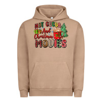 Pigment Burro hot cocoa and christmas movies Urban Hoodie - Zillion Design Studio