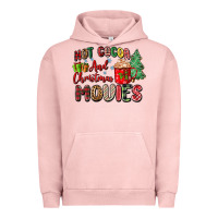 Pigment Salmon hot cocoa and christmas movies Urban Hoodie - Zillion Design Studio