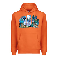 Carrot wolf coffee cups Premium Hoodie - Zillion Design Studio