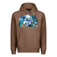 Chestnut wolf coffee cups Premium Hoodie - Zillion Design Studio
