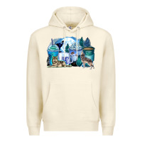 Sandshell wolf coffee cups Premium Hoodie - Zillion Design Studio
