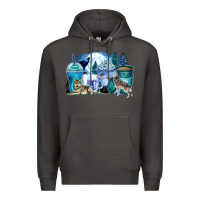 Smoke wolf coffee cups Premium Hoodie - Zillion Design Studio