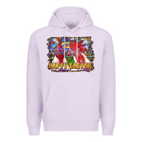 Lilac Happy Easter Roosters Premium Hoodie - RanaPortraitStore