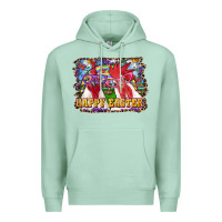 Seafoam Happy Easter Roosters Premium Hoodie - RanaPortraitStore