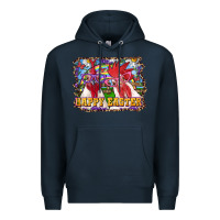 Navy Happy Easter Roosters Premium Hoodie - RanaPortraitStore