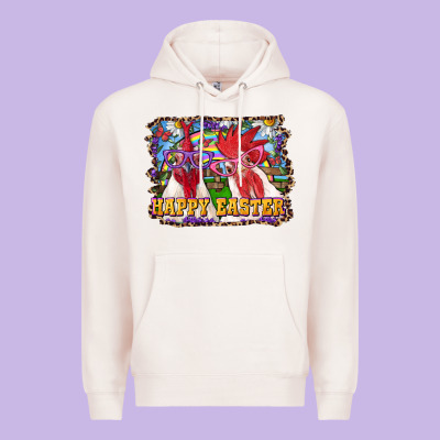 Happy Easter Roosters Premium Hoodie Designed By Ranaportraitstore