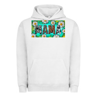 Pigment Lunar Rock Turquoise and Daisy Mama Urban Hoodie - RanaPortraitStore