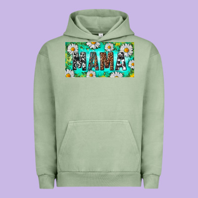 Urban Hoodie Turquoise and Daisy Mama