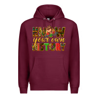 Burgundy know your own history Premium Hoodie - texasbilliewilder