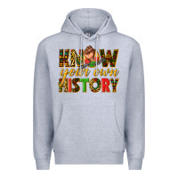 Heather Grey know your own history Premium Hoodie - texasbilliewilder