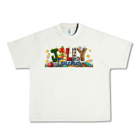 Pistachio Christmas Jolly Teacher Urban Heavy Tee - Artiststas