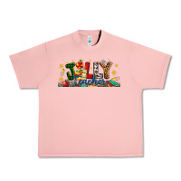 Salmon Christmas Jolly Teacher Urban Heavy Tee - Artiststas