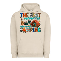 Pigment French Oak the best memories are made camping Urban Hoodie - texasbilliewilder