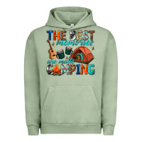 Pigment Oil Green the best memories are made camping Urban Hoodie - texasbilliewilder