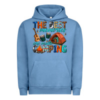 Pigment Pebble Blue the best memories are made camping Urban Hoodie - texasbilliewilder