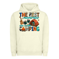 Pigment Pistachio the best memories are made camping Urban Hoodie - texasbilliewilder