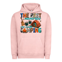 Pigment Salmon the best memories are made camping Urban Hoodie - texasbilliewilder