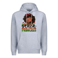 Heather Grey little black princess Premium Hoodie - texasbilliewilder