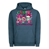 Pigment Midnight Navy gnome for the holidays Urban Hoodie - Zillion Design Studio