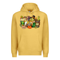 Antique Gold thanksgiving coffee cups Premium Hoodie - Zillion Design Studio