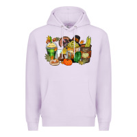 Lilac thanksgiving coffee cups Premium Hoodie - Zillion Design Studio