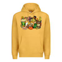 Mustard thanksgiving coffee cups Premium Hoodie - Zillion Design Studio