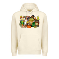 Sandshell thanksgiving coffee cups Premium Hoodie - Zillion Design Studio