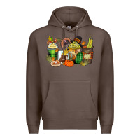 Coffee thanksgiving coffee cups Premium Hoodie - Zillion Design Studio