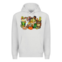 Dove Grey thanksgiving coffee cups Premium Hoodie - Zillion Design Studio