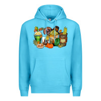 Ocean Blue thanksgiving coffee cups Premium Hoodie - Zillion Design Studio