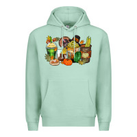 Seafoam thanksgiving coffee cups Premium Hoodie - Zillion Design Studio