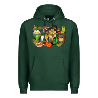 Sports Green thanksgiving coffee cups Premium Hoodie - Zillion Design Studio