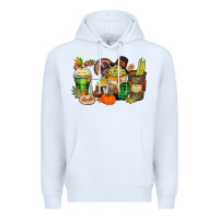 White thanksgiving coffee cups Premium Hoodie - Zillion Design Studio