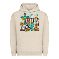 Pigment French Oak true love Urban Hoodie - texasbilliewilder