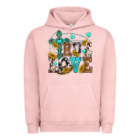 Pigment Salmon true love Urban Hoodie - texasbilliewilder