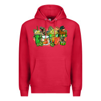 Cardinal t rex coffee cups Premium Hoodie - Zillion Design Studio